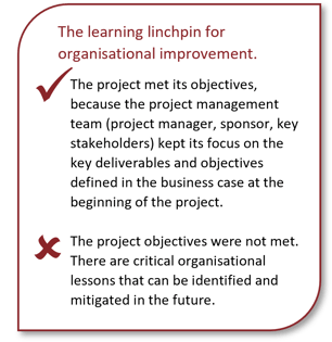 Learning Linchpin for organisational improvement